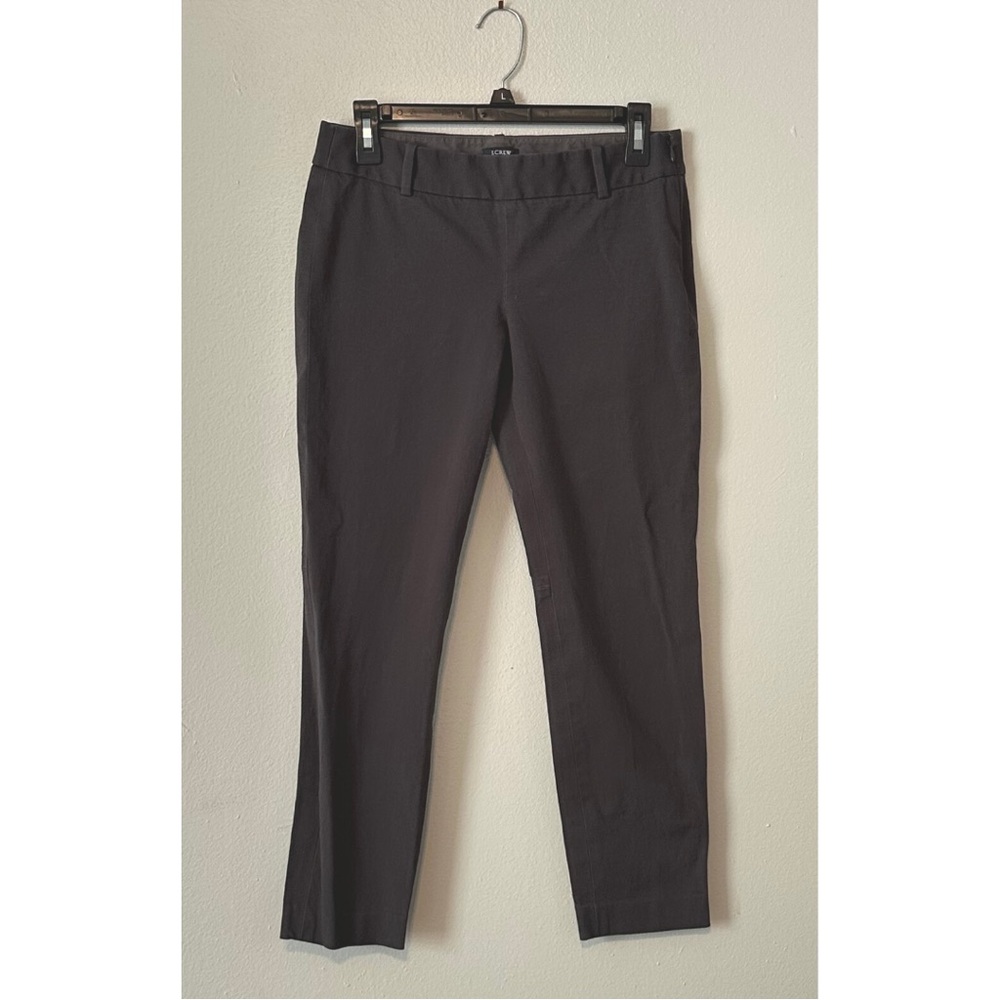 J. Crew Charcoal Gray Stretch City Fit Ankle Trousers